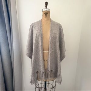 Iris & Ink Grey Cashmere Wrap